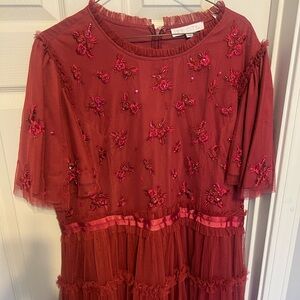 Ivy City Co Red Anastasia Dress 1X